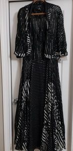 Black dress with jacket